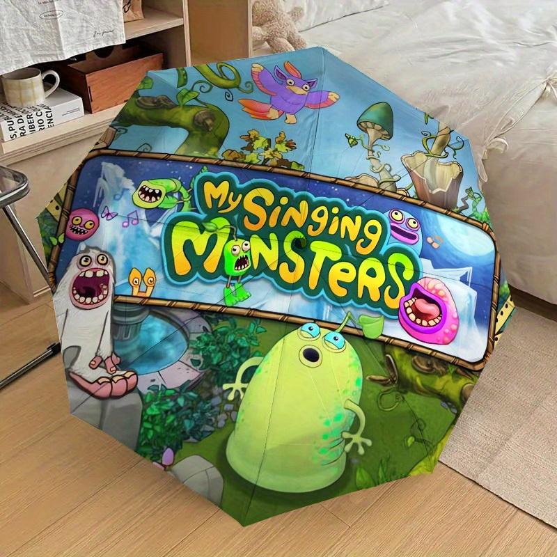 1pc My Singing Monsters Themed High-quality Umbrella,Automatic Opening and Closing Umbrella,Multi-functional Umbrella G0811258