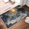 1 ks Vzor vlka Rohožky ke dveřím Kuchyňské koberce Protiskluzový Pop art design Koberce do obývacího pokoje Koupelnová předložka Koberec pro domácnost K Dekorace k umyvadlu Prádelna