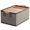 Home Foldable Large Capacity Thousand Bird Grid Storage  Dustproof and Miscellaneous  Wardrobe Pants Storage Box