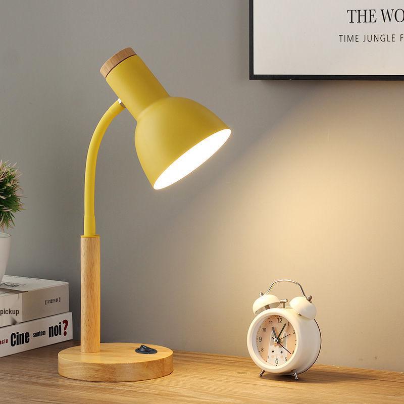Nordic Retro Eye Protection Table Lamp - Bedside & Study Desk Lamp with Plug-in Feature