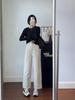 Tencel Baumwolle Yamamoto Hose: Frühling 2026 Damen Freizeit Einfarbige Mode.
