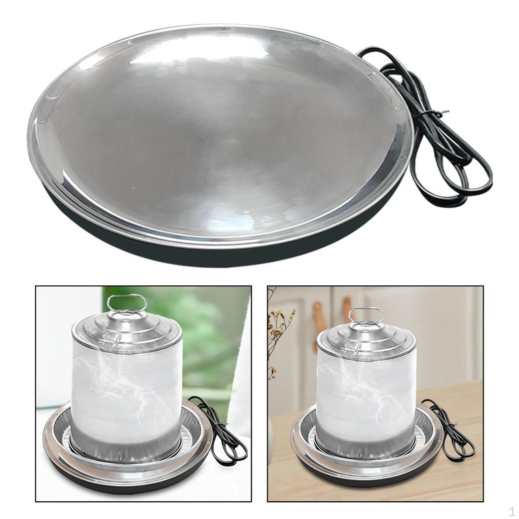 Base Riscaldatore per Abbeveratoio per Pollame Secchio Riscaldato Adattatore USA Temperatura Costante per Giardino