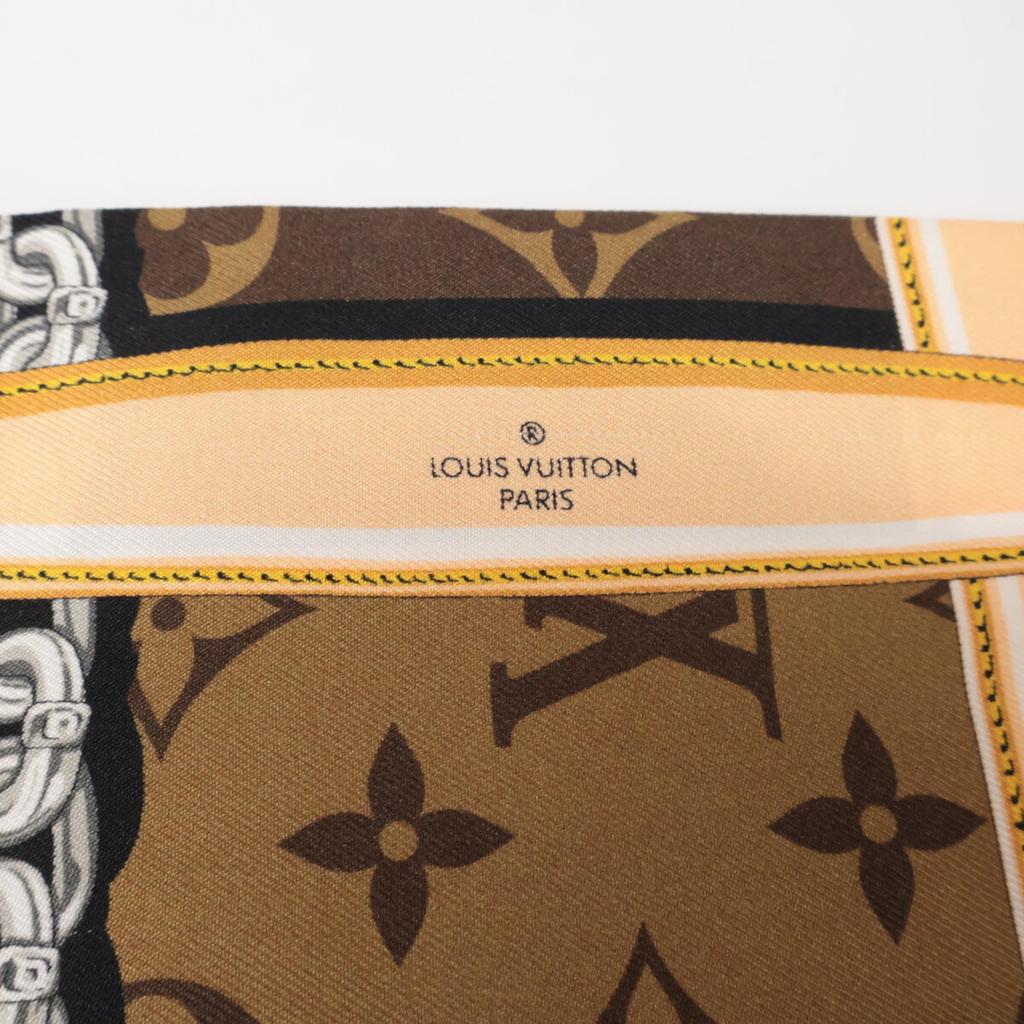 LOUIS VUITTON [Excellent Condition] M78655 Bandeau Monogram Confidential scarf MarronUsed