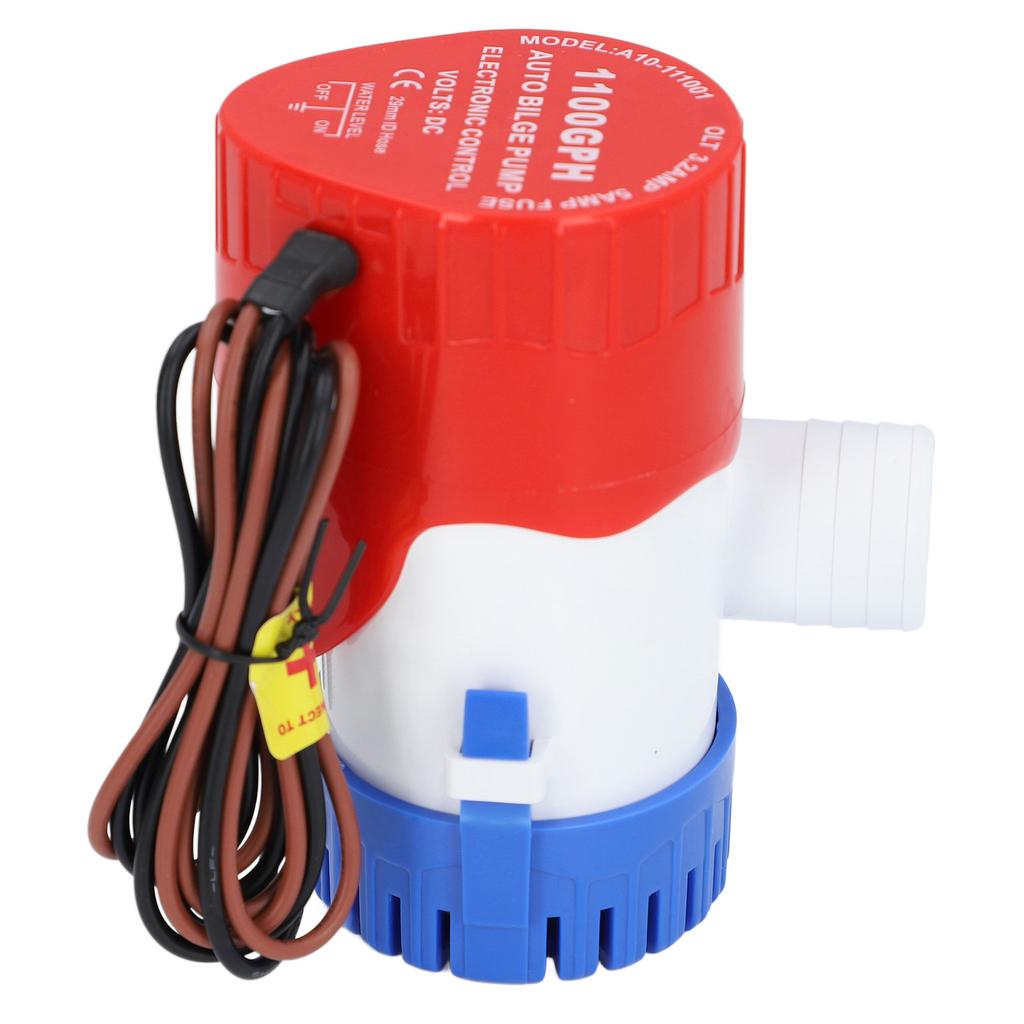 1100GPH 4163LPH Auto Boat Bilge Pump 4m Lift Electric Submersible Water Pump for Pond Water Tank