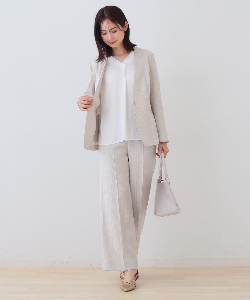 INDIVI Washable Tuck Blouse for White Size 38 12782523 Commuting, Women's, (001), (M),