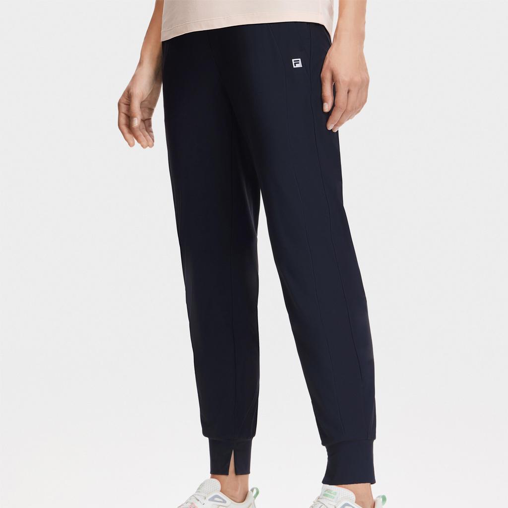 New FILA Knitted Sweatpants Women's Black A11W421604FBK