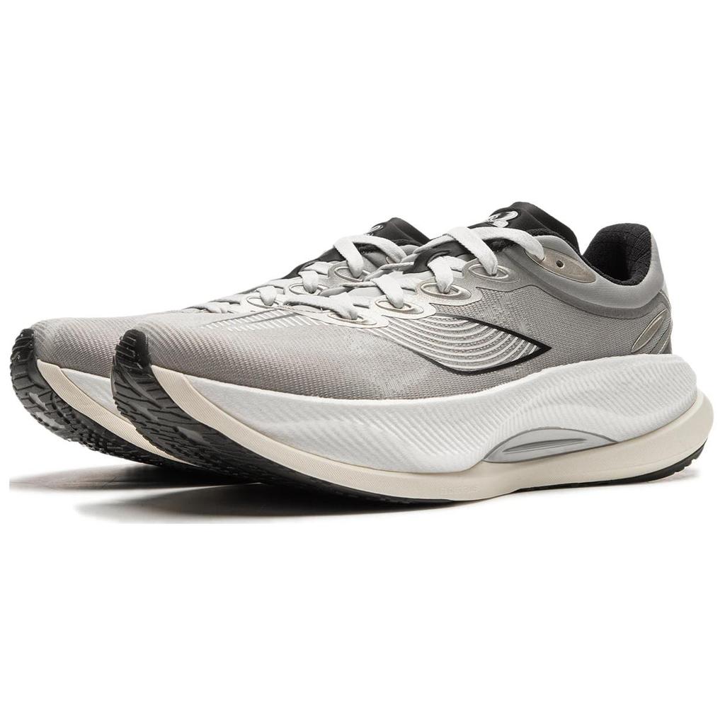 Li Ning Yueying 4 PRO Antiderrapante e Resistente à Abrasão Cobertura Baixa Tênis Casuais para Corrida Masculino Cinza ARHU013-3