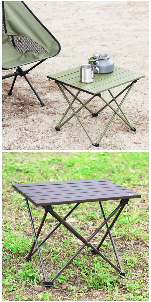 Radweather Folding Table, Camping Table, Outdoor, Small, Low Table, Popular, Stylish, Solo Camping, Disaster Preparedness (Bluegrass)