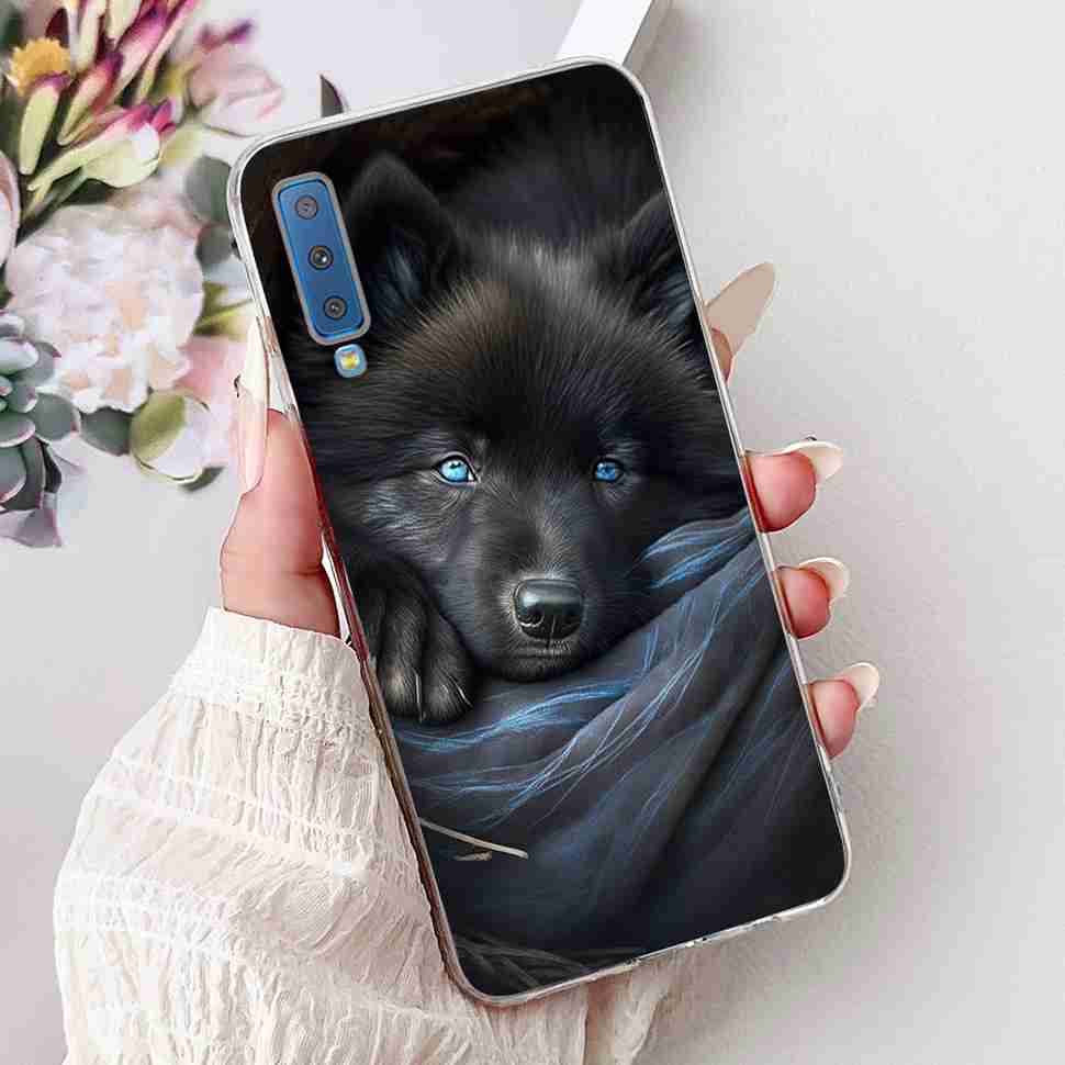 For Samsung Galaxy A7 2018 Case SM-A750F Fashion Colorful Butterfly Soft Silicone Cover For Samsung a7 A7 2018 6.0" Cases Bumper