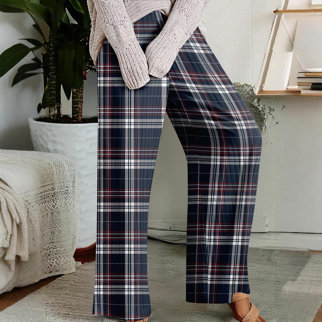 Pajama Pants, Sleepwear, Casual Drawstring Elastic Waist Pants, Comfortable Straight-leg Loose Pants