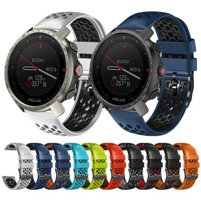 22mm Replacement Strap For POLAR Grit X Pro Titan / Vantage M2 M GritX Silicone Watch Band Watchband Bracelet Belt Accessories