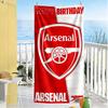 Asciugamano da Spiaggia Logo Arsenal Asciugatura Rapida Morbido Microfibra Confortevole Leggero Portatile per Nuoto, Spiaggia, Campeggio, Viaggio, Accessori da Spiaggia, Palestra