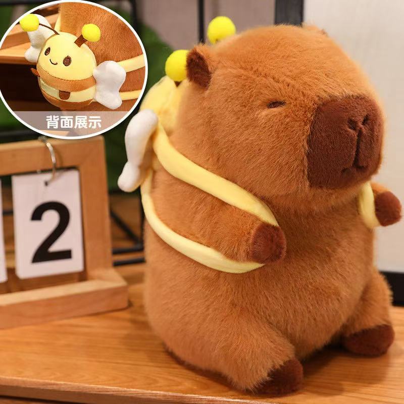 22cm Nieuwe Simulatie Capibara Schoudertas Serie Knuffel Pluche Speelgoed Cartoon Anime Schattig Cadeau Voor Kinderverjaardag Plezierpop 11cm-30cm