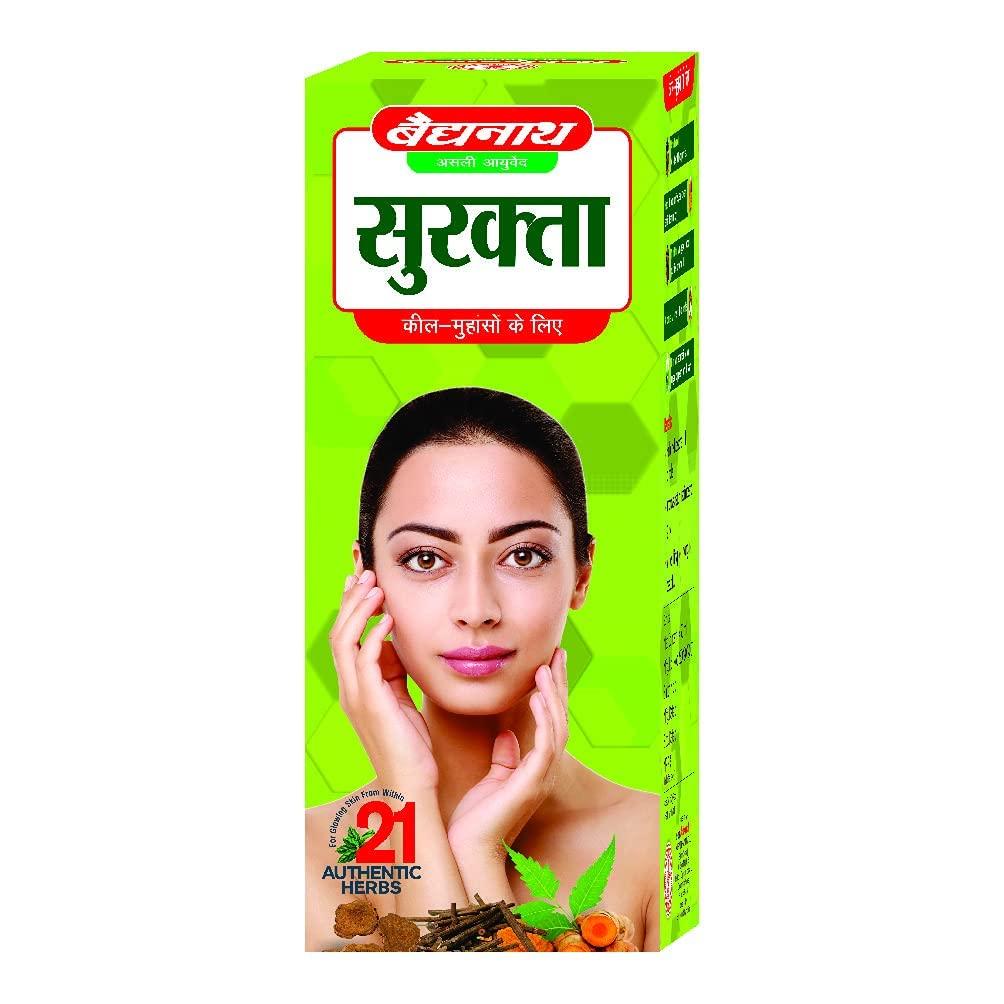 Baidyanath Asli Ayurved Surakta 450 ml Herbal Syrup for Clear Skin Acne Pimples and Radiant Glow