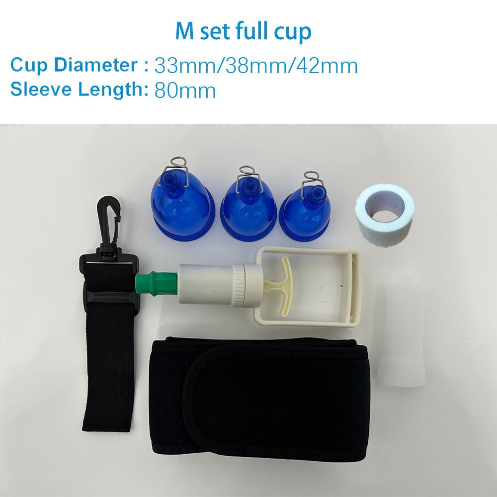 Extensor de pênis masculino Conjunto de copo de vácuo Extensão de glande Manga de silicone Maca Bomba Cabide Ampliação Produto adulto para homens Ferramentas