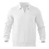 Spring/Autumn Jacquard Long-Sleeved Collared Zip-Up Men's Relaxed-Fit Casual Polo Sweatshirt