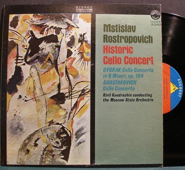 

LP Record MSTISLAV ROSTROPOVICH, KIRIL KONDRA - Dvorak: Cello Concerto / Shostakovi SDBR3342 EVEREST 1973 US Classical Used