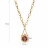 Twelve Constellations Wishing Bottle Necklace Colored Drip Pendant Cat Ear Water Bottle Pendant Design Sense Heavy Industry Sweater Chain Women