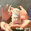 New Cartoon Otters Holding Fish Plush Doll With Chain Creative Kawaii Keyrings Hanging Pendant Jewelry School Bag Wallet Charms
