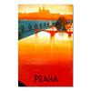 Visit Czech Republic Prague Canvas Paintings Vintage Travel Wall Kraft Posters Coated Wall Stickers Home Decoration Gift