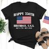 Happy 250th Birthday USA Shirt America 250 Tee Patriotic 4th of July Shirt Unisex T-Shirt