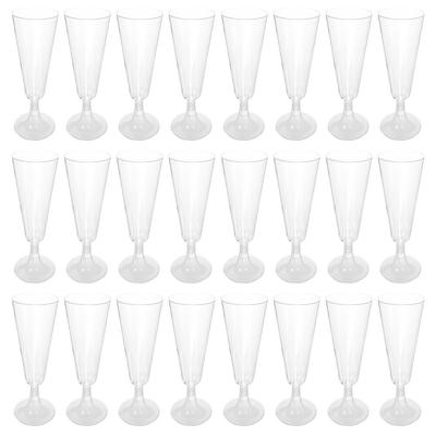 40pcs 150ml Disposable Cocktail Goblets Martini Glasses Unbreakable Plastic Champagne Drinks Wine Flutes Party Bar Cups