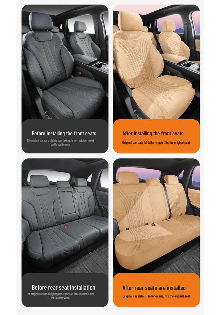 All-Season Breathable Seat Cushion Cover for 2025 BYD Song L-DMI