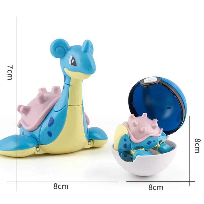 Figures Toys Pocket Monsters Ball Model Pikachu Gengar Pokeball Dragonite Snorlax Pokeball Action Figures Toy