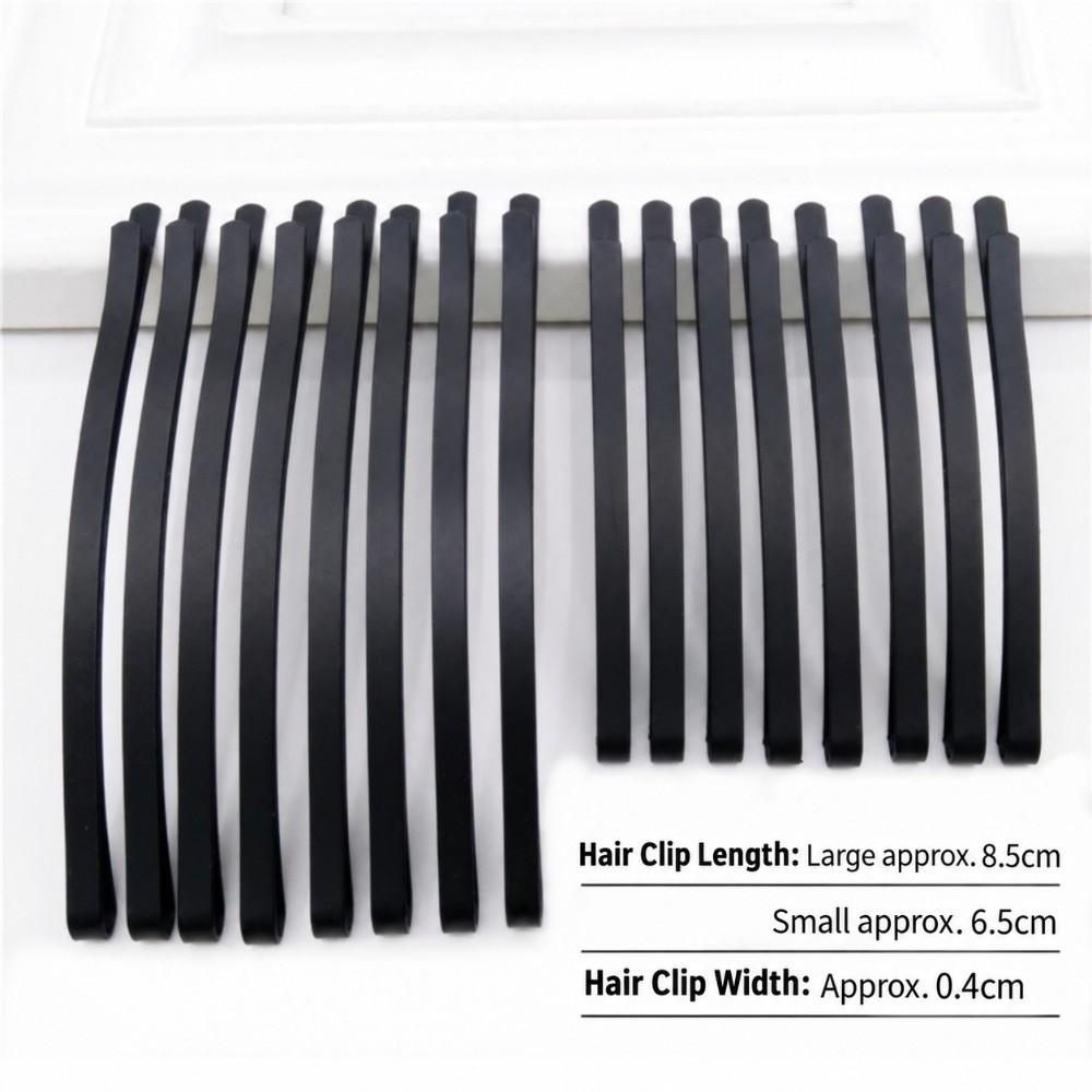 6/12Pcs 6.5/8.5CM Black Hair Clips Arc-shaped Barrette New Hairpins  Headdress