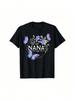 Nana Shirt For Wounisex With Butterflies Mother'S Day T-Shirt Print Wounisex Crew Neck T Shirt