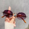 Men's and women's fashionable sunglasses, unisex sunglasses, oval lens fashionable glasses, multi-color sunglasses UV400