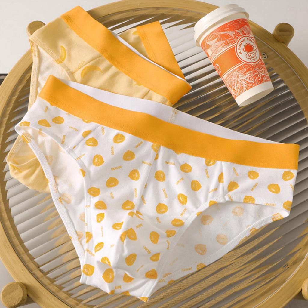 Seamless Polka Dot Cotton Men's Briefs - Comfortable & Stylish