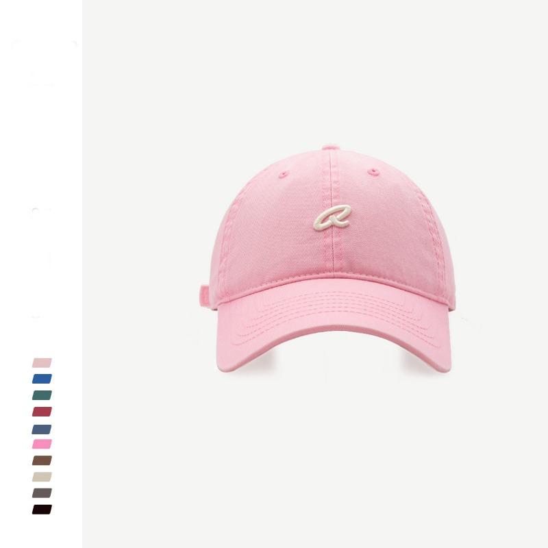 Baumwoll-Baseballkappe Damen lässige Softtop-Kappe Herren Sommer Paar Sonnenhut