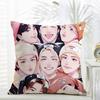SStray Kids Cushion Cover Daily Washable Linen Pillowcase Soft  for Sofa Bed Home Room Decor