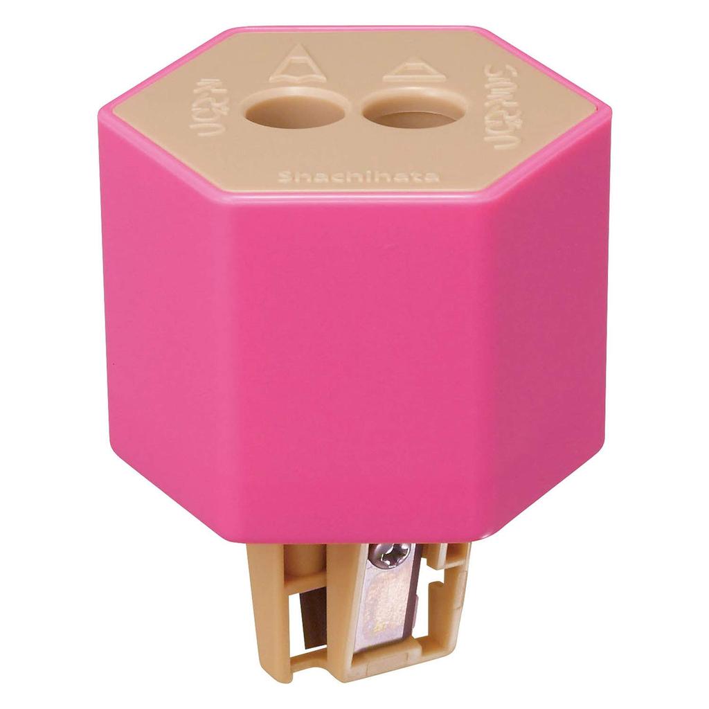 Shachihata Twin Pet Bottle Cap Pencil Sharpener Attachment ZKC-W2/H Pink