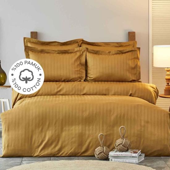 

Karaca Home Charm Bold горчица 100% хлопок один пододеяльник комплект