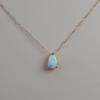 14Kt Gold Opal Halskette, Opal Tropfen Halskette, Opal Anhänger, Oktober Geburtsstein Halskette, Opal Gold Halskette nur Anhänger