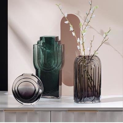 Creative Nordic Modern Glass Vases Living Room Dining Table Hydroponic Flower Inserts Home Decoration Special-shaped Ornaments