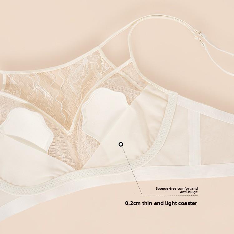 Women's Summer Thin Sexy Lace Breathable Big Bosom Show Small Anti Dropper Underwear