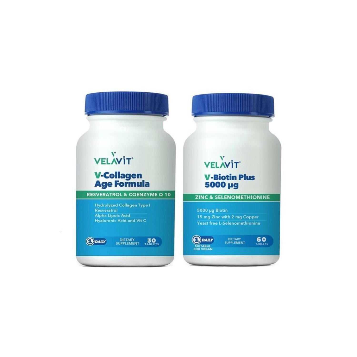

V-collagen Age Formula 30 Tablet V-biotin 5000 Mg 60 Tablet