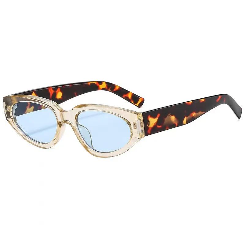 Leopard Print  Sunglasses for Women Cat Eye Vintage Eyewear Korean Anti UV400 Spicy Sun Glasses