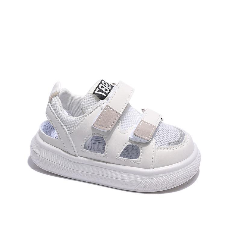 2026Summer New Children's Sandals with Soft Soles, Toddler Shoes with Velcro, Non-slip Mesh Hollow Sandals for Boys and Girls