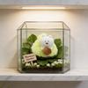 Joke Bear Peach Plush Keychain With Soft Short Pile For Gift And Bag Decor