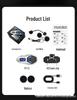 K12 Zinc Alloy Bluetooth Helmet Headset with FM Radio, Waterproof, Long Battery Life for Riding & Music.