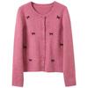 Sancai Plus Size Women's 3D Bow Knitted Cardigan