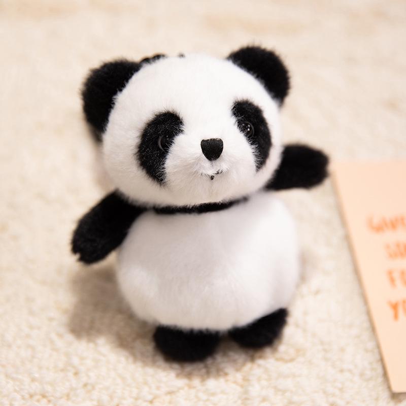 Bukaqi Cute Raccoon, Cat & Panda Plush Keychain Ornament 13 cm