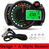 Universal Moto Dashboard LCD Digital Motorcycle Odometer Speedometer Meter Instrument Adjustable 0- 299 KM/H 7colors Backlight