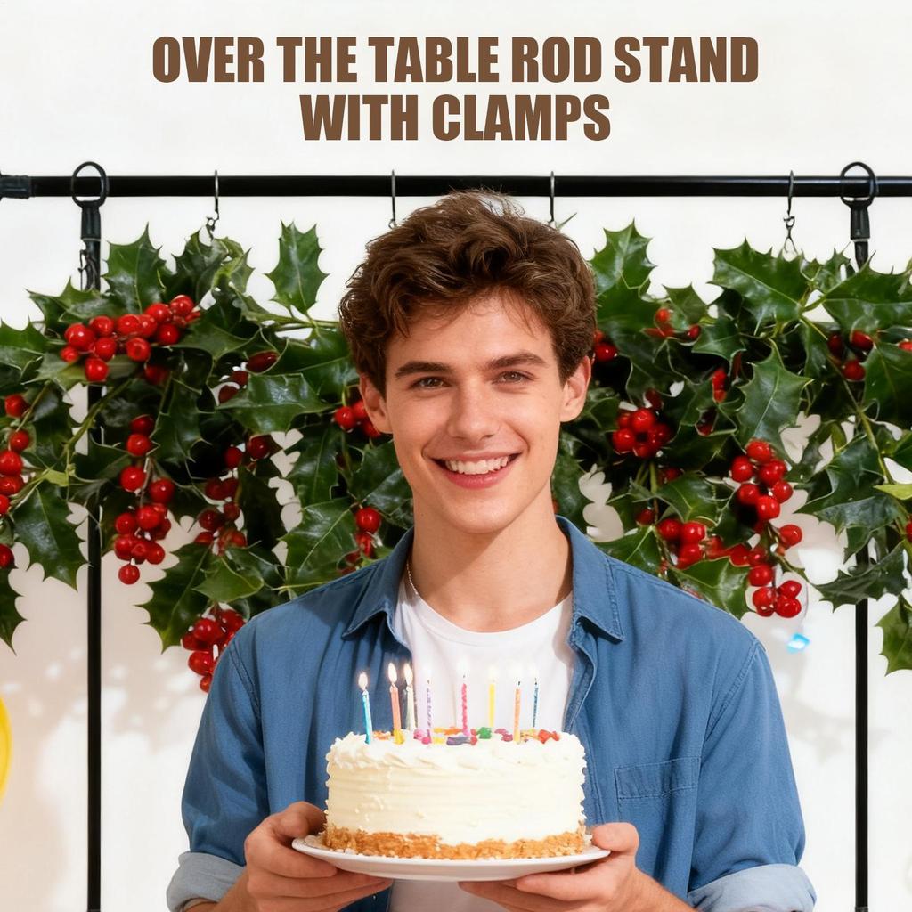 table arch hanger with clamp Adjustable 46-82in Over The Table Rod Stand for weddings birthdays parties Home Decor