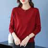 Fall Winter Women's Knitwear Loose Crew Neck Plus Size Sweater Solid Color Pullover Knit Top Jumper