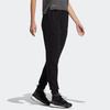 adidas Letter Print Elastic Waist Cuffed Sports Pants Women Pants Black IC4474